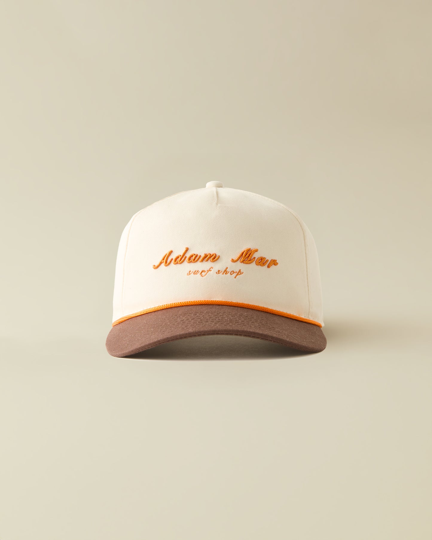 Two Tone AM Surf Shop Trucker- ( Brown and Cream )