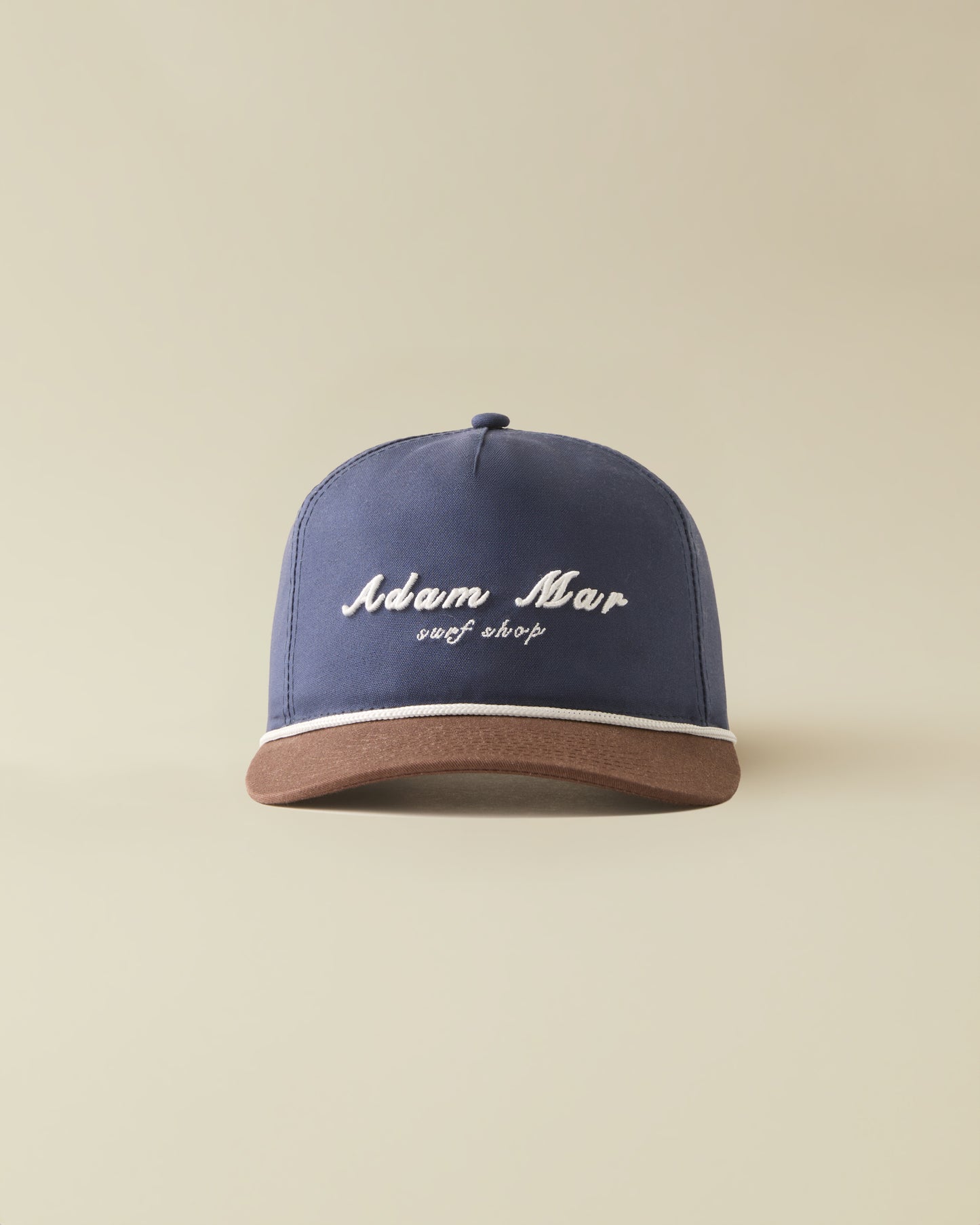 Two Tone AM Surf Shop Trucker- ( Navy and Brown )
