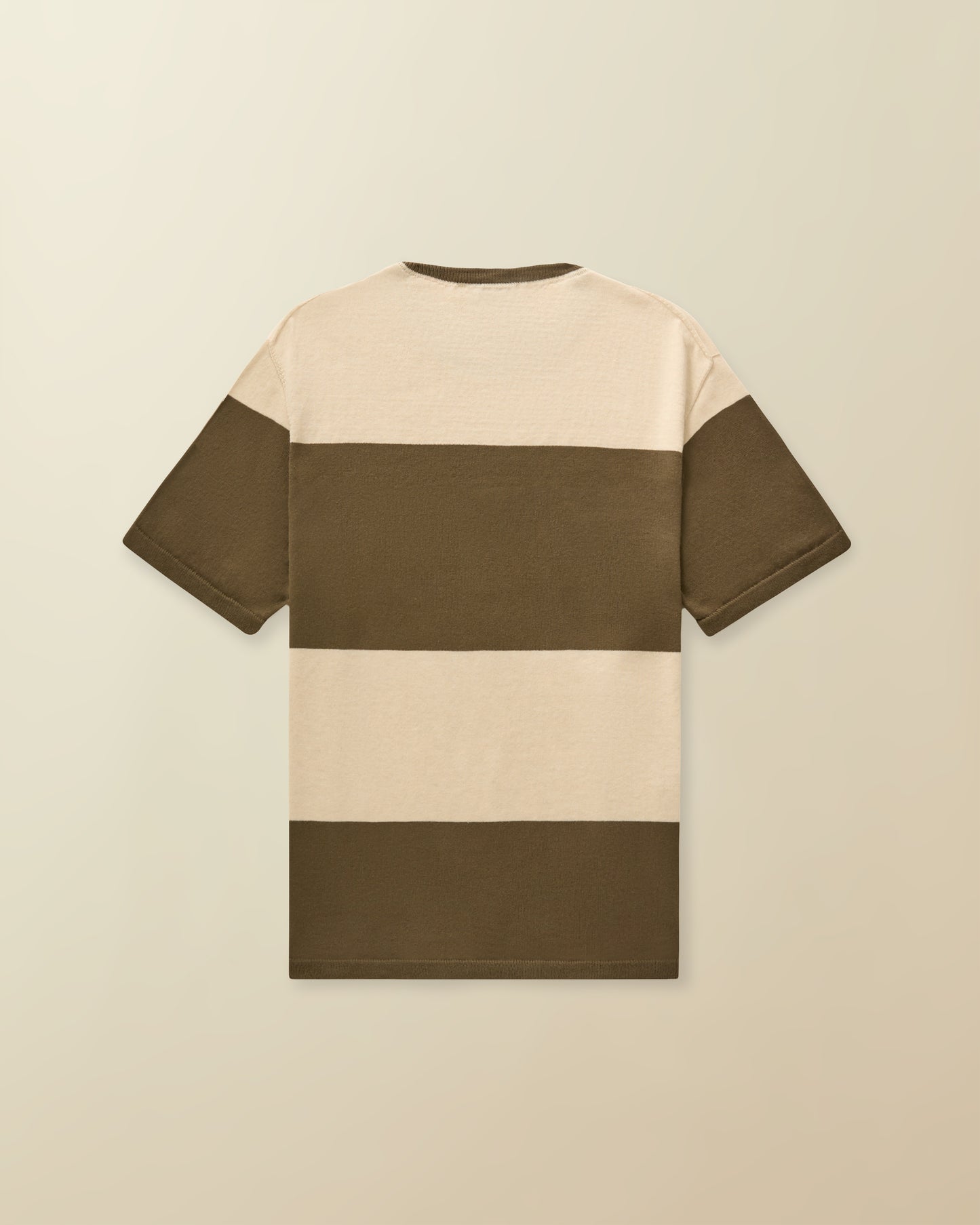 Boating Sweater Tee ( olive and cream )