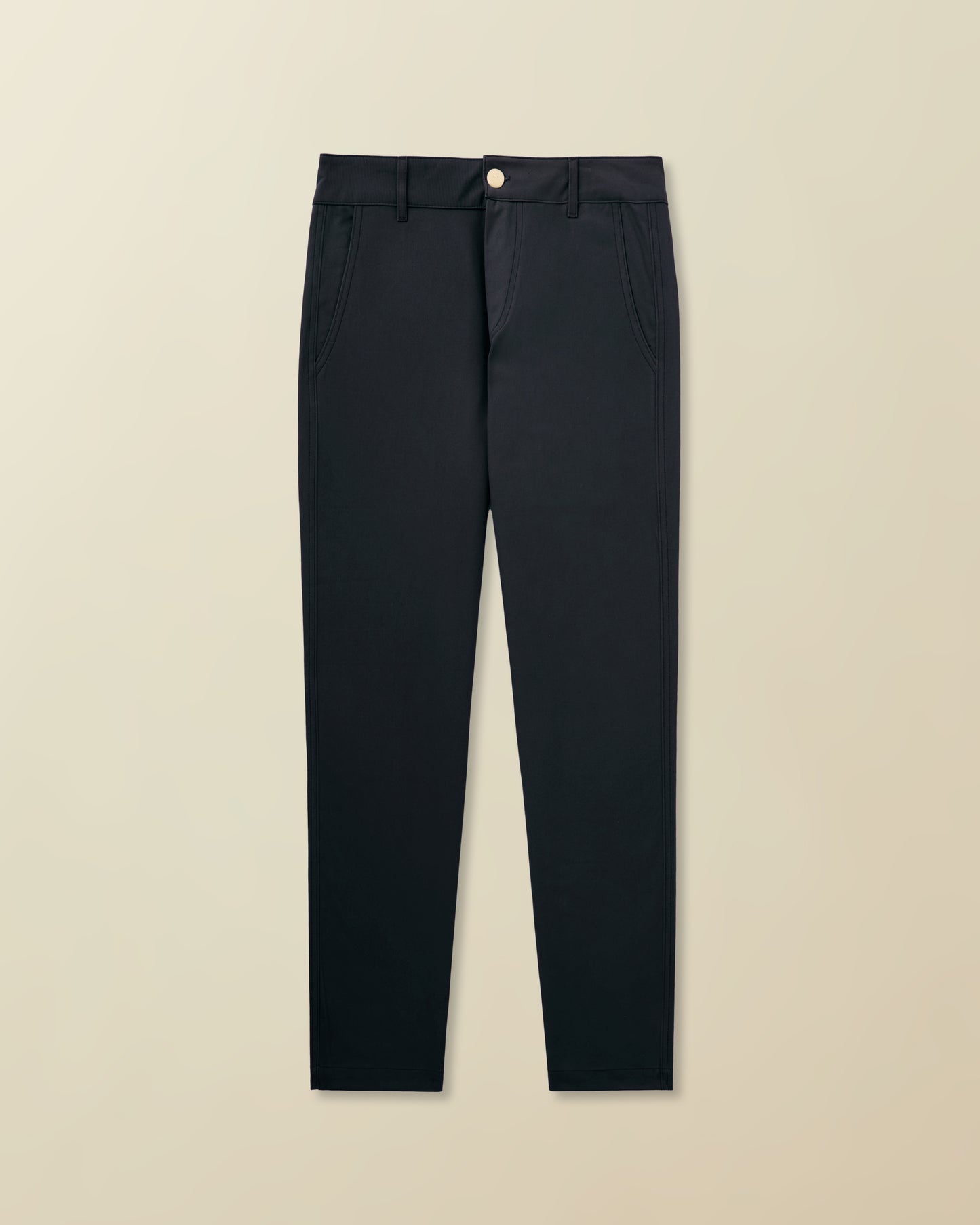 Semi Cropped Trouser ( navy )