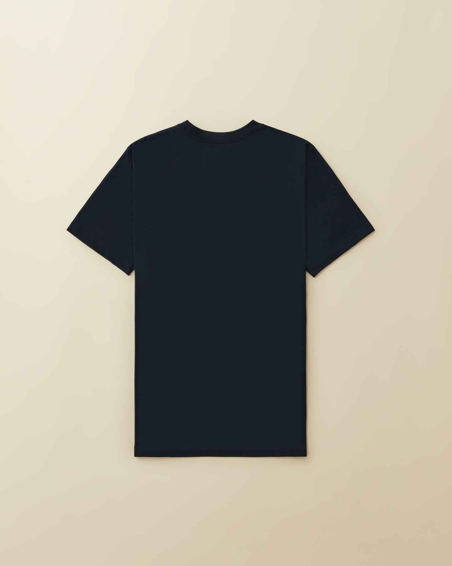 Woven Label Pocket Tees - ( navy )