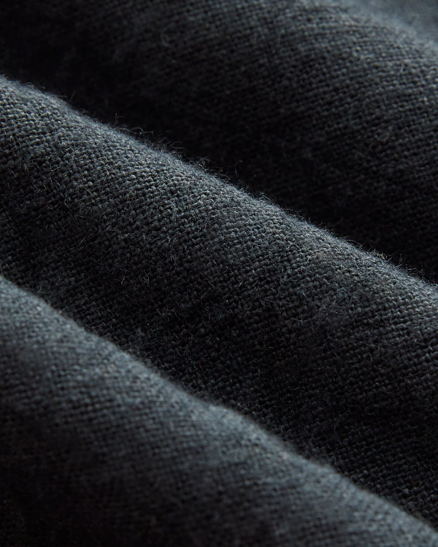 2 Pocket Linen Short Sleeve Button Down ( Navy )