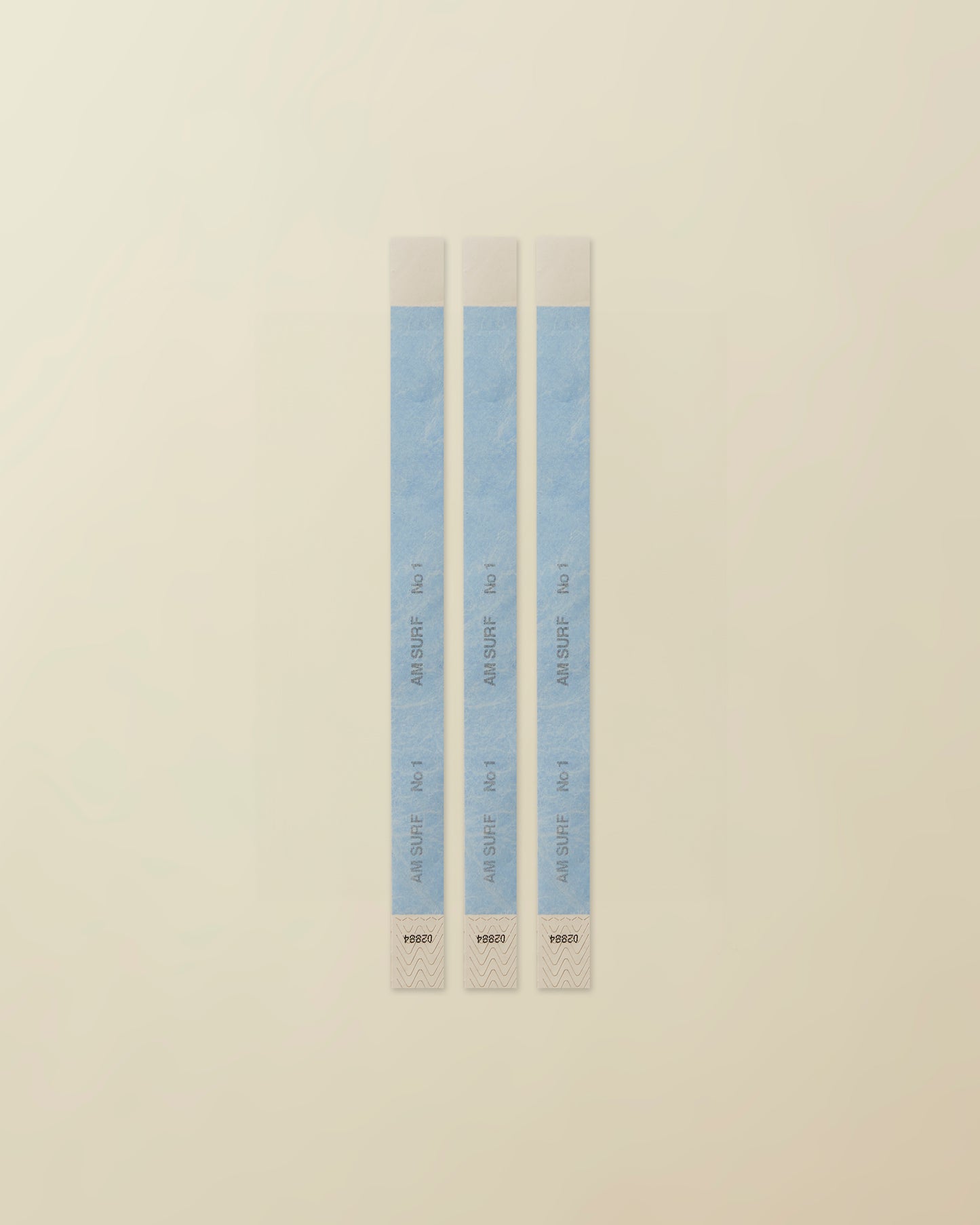 AM Surf - paper welcome bracelets( light blue )