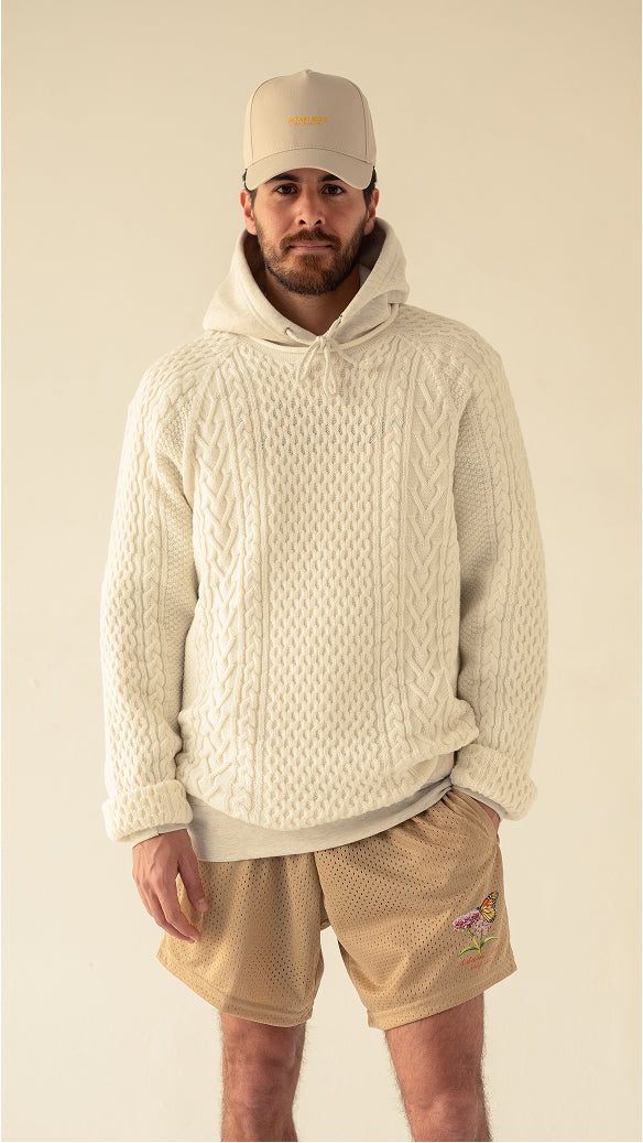 Micro Logo Trucker ( cream )