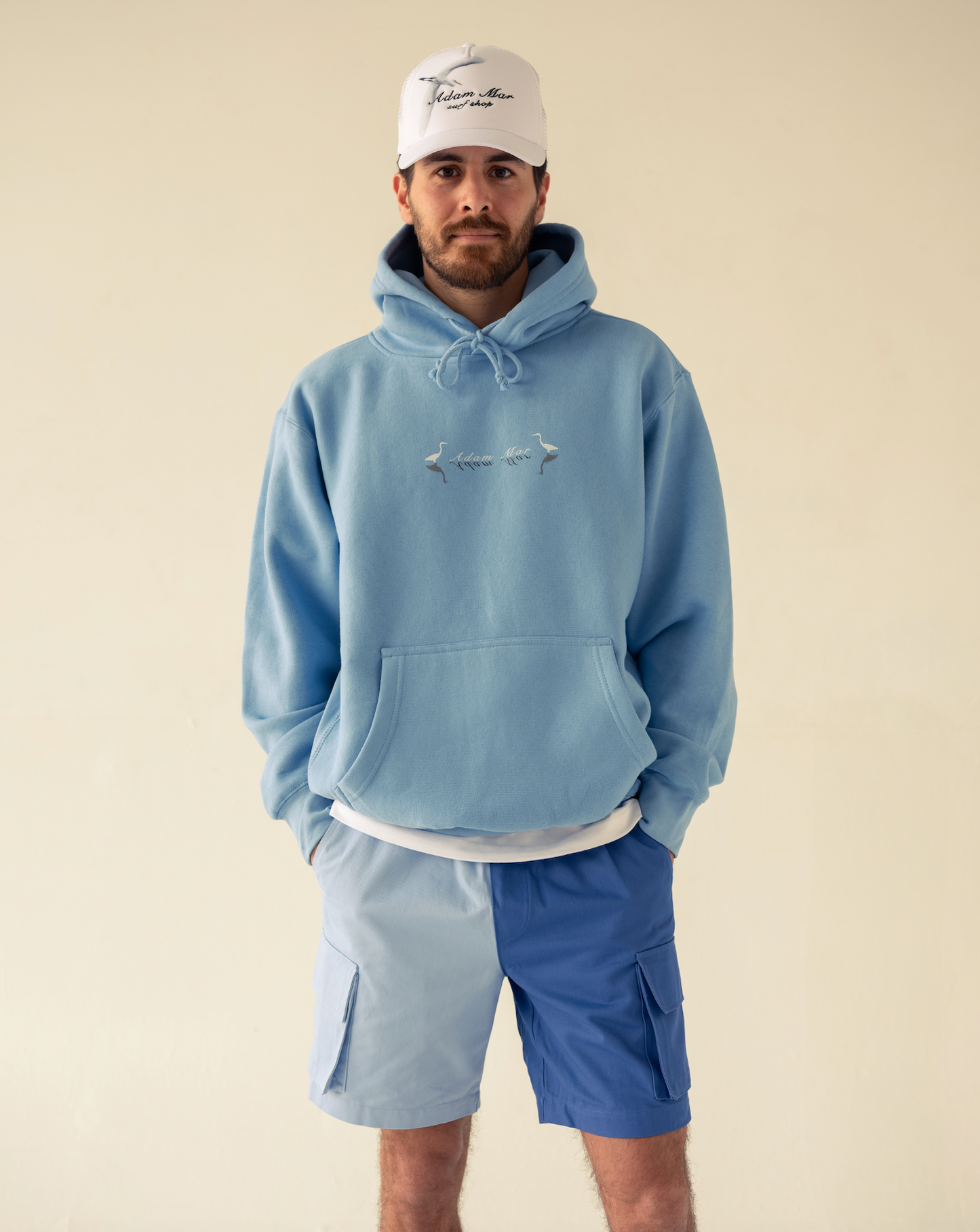 Egret Cotton Canvas Foam Backed Trucker