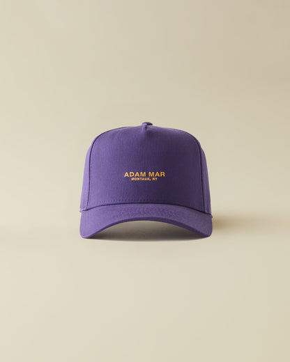Micro Logo Trucker ( purple and gold )