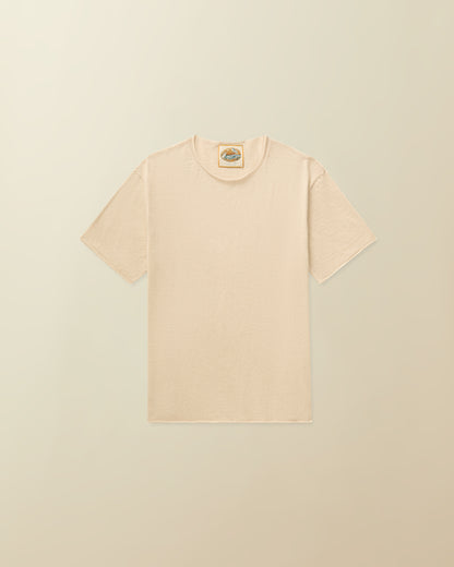 AM Roll Hem Sweater Tee ( natural )
