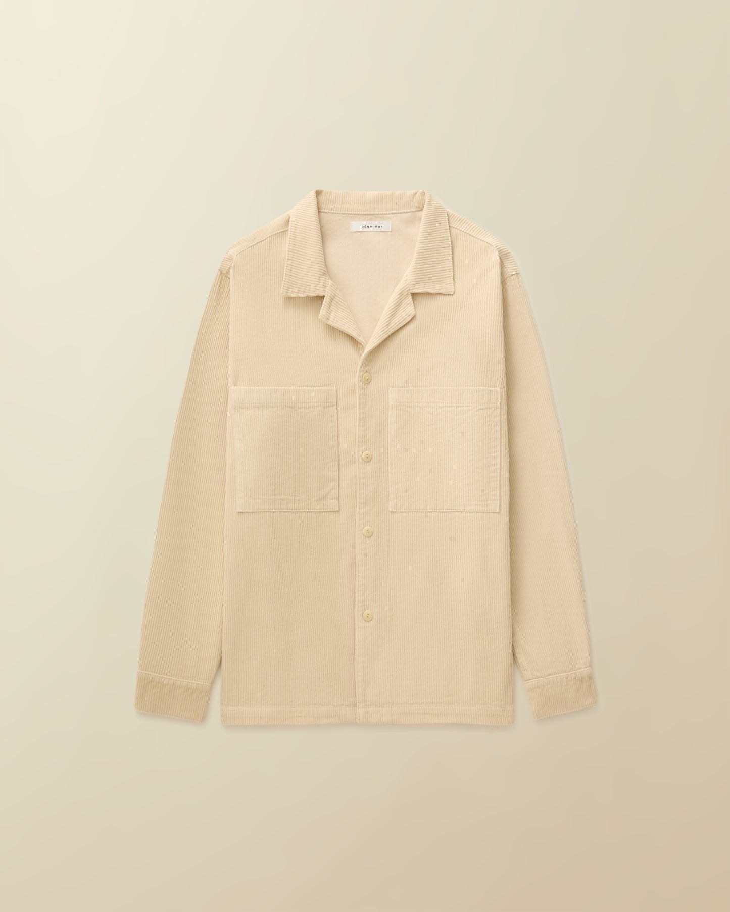 Corduroy 2 Pocket Shirt Jacket ( cream )