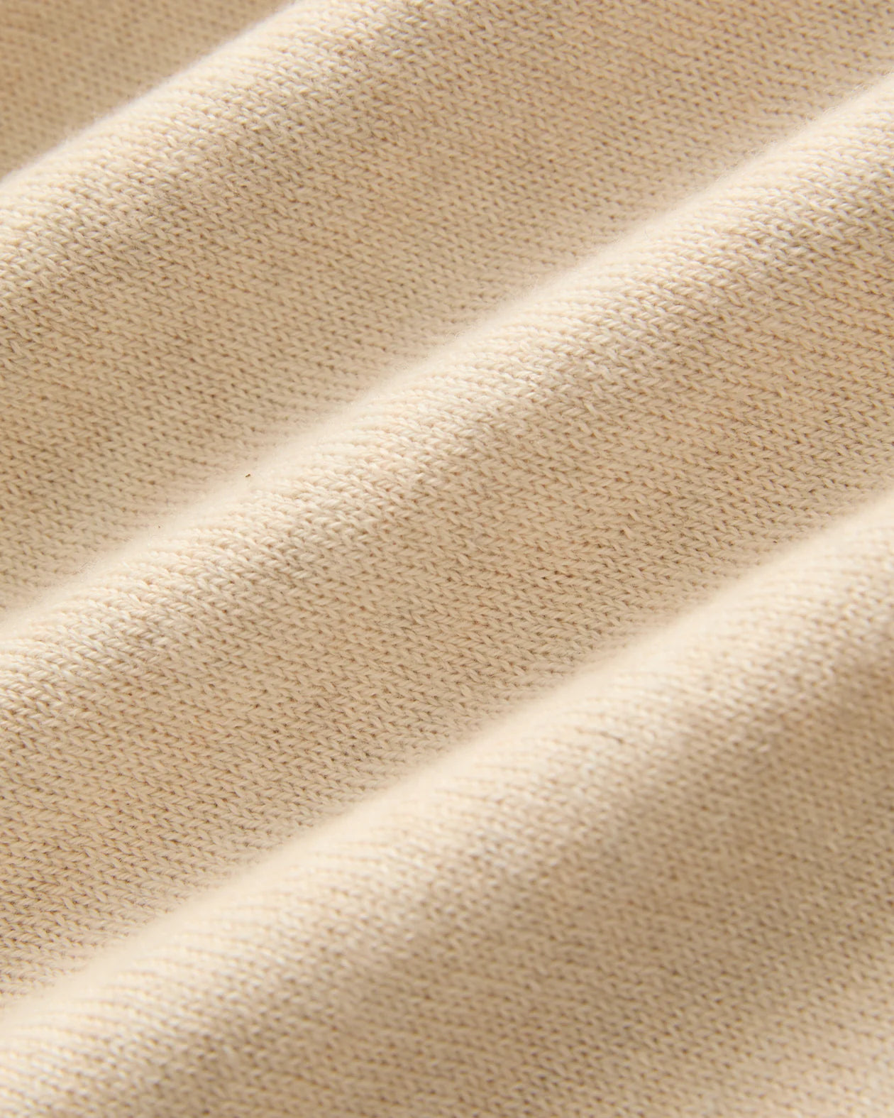 AM Roll Hem Long Sleeve Sweater Tee  - ( cream )