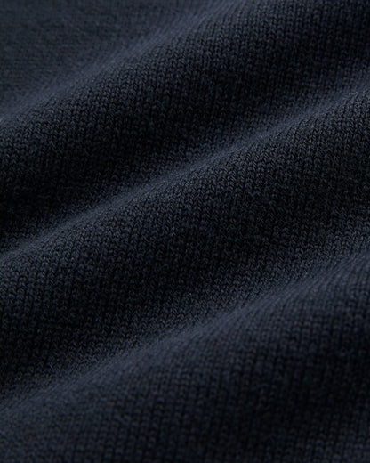 AM Roll Hem Sweater Tee ( navy )