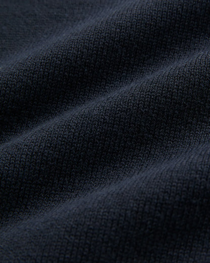 AM Roll Long Sleeve Sweater Tee - ( navy)