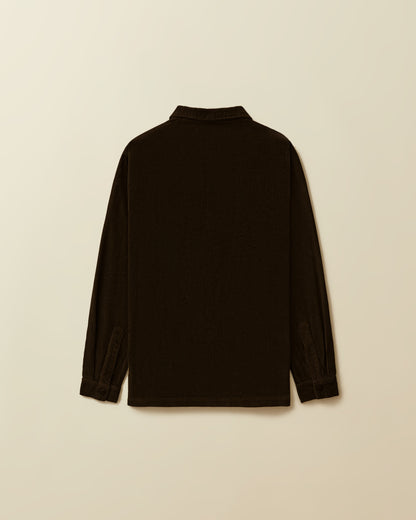 Corduroy 2 Pocket Shirt Jacket ( Faded Black )