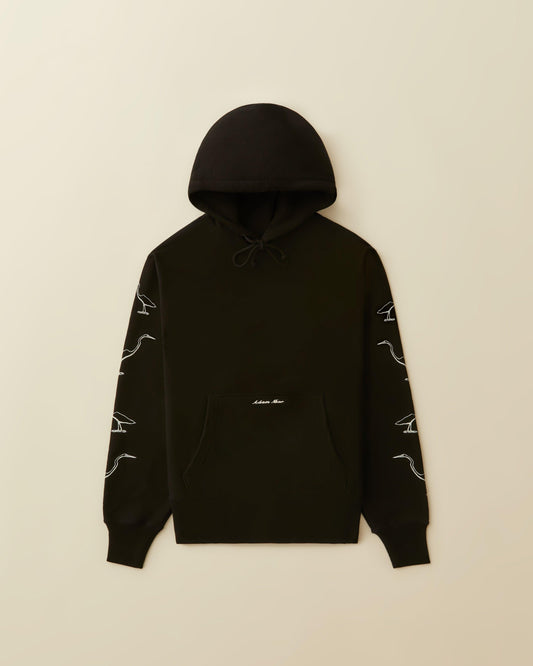 Egrets Hoodie - ( black )