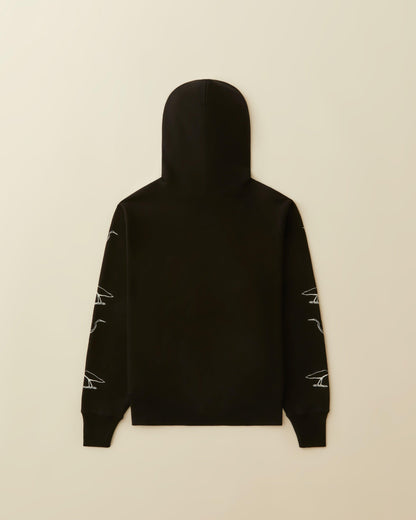 Egrets Hoodie - ( black )