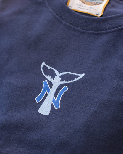 NY Whale Tail Tee Shirt - ( variant navy )