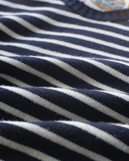 Dockside Sweater - ( navy/white )