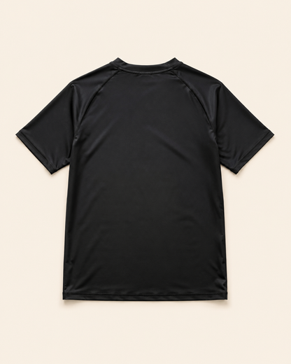 AM SURF Short Sleeve Rash Guard ( black )