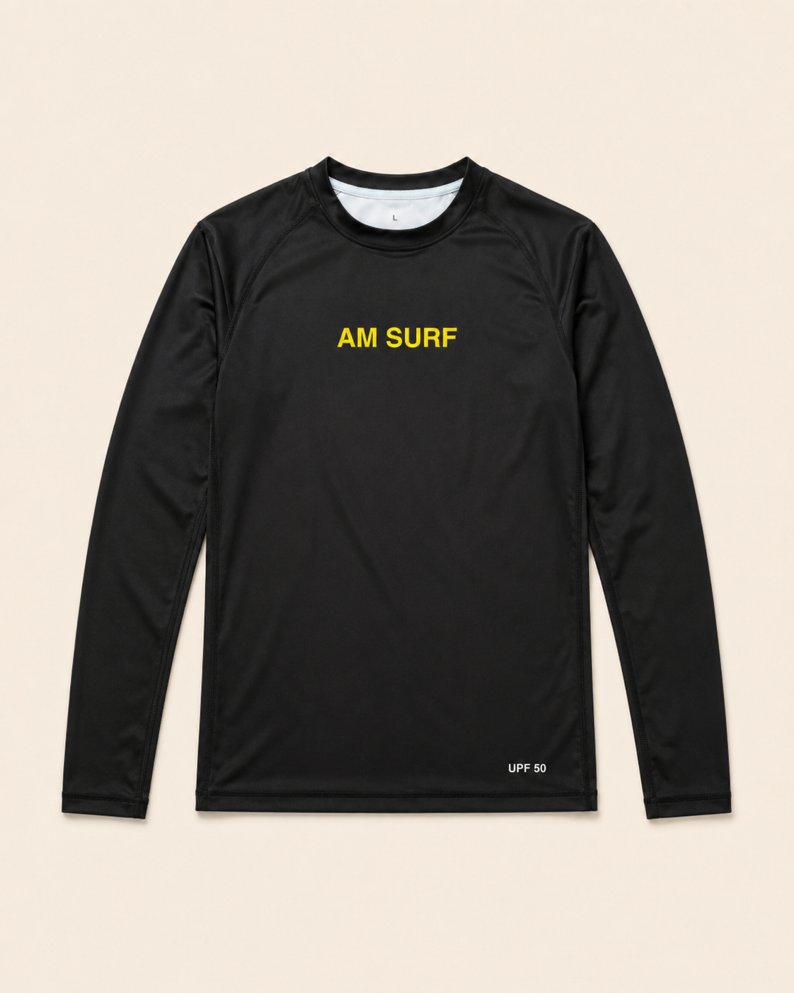 AM SURF Long Sleeve Rash Guard ( black )