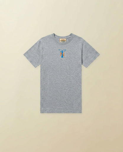 NY Whale Tail Tee Shirt - ( heather )