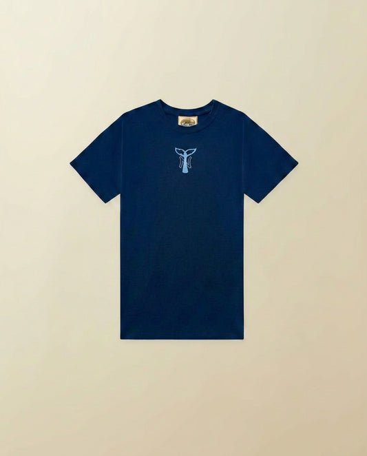 NY Whale Tail Tee Shirt - ( variant navy )