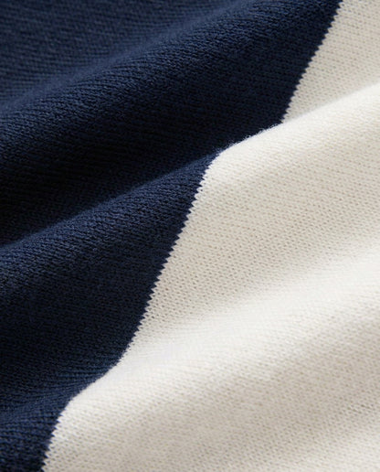 Boating Sweater Tee - ( navy and white )
