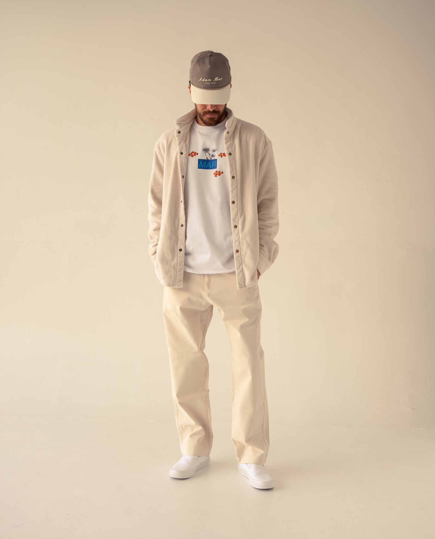 Semi Cropped Trouser ( natural )