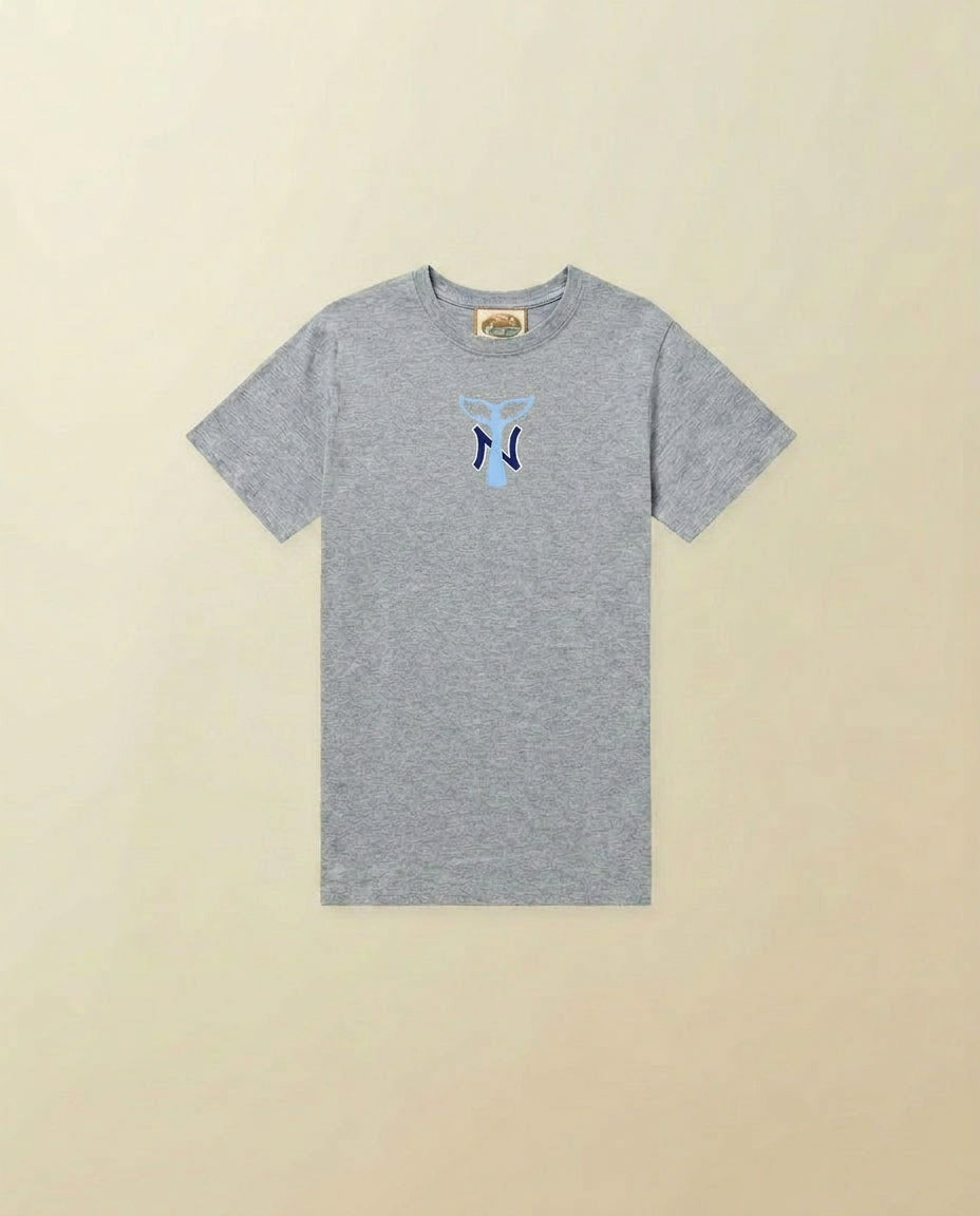 NY Whale Tail Tee Shirt - ( variant heather )