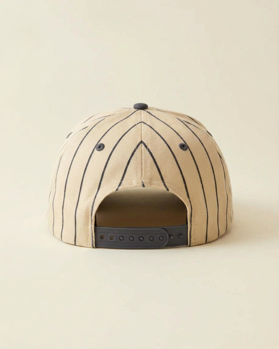 Pin Stripe NY Hat -  ( baby blue/navy )