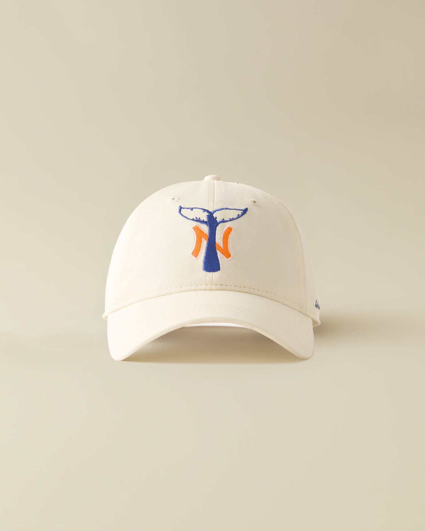 NY Whale Tail Dad Cap- ( off white )