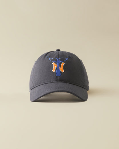 NY Whale Tail Dad Cap- ( navy )